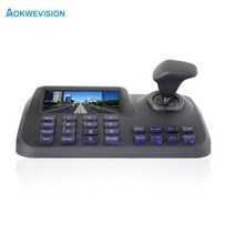 ip ptz 용 5 인치 lcd 화면이있는 호환 onvif 3d cctv ip ptz 조이스틱 컨트롤러 키보드