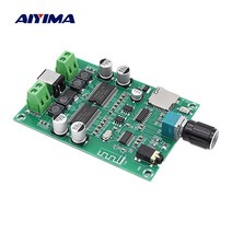AIYIMA 블루투스 5.0 디지털 앰프 오디오 보드 YDA138-E 듀얼 채널 20W 스테레오 미니암페어 AUX TF DIY 사운드 스피커 앰프