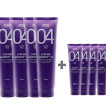 아모스 컬링에센스 2x(이엑스)150ml x 4 개(600ml)+휴대용 컬링에센스 2x(이엑스)40ml x4개(160ml) 1set