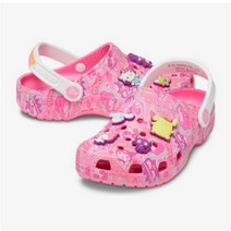S마켓 NC고잔 CROCS 크록스 클래식 헬로키티 클로그 K (208103-680) 귀여운 산리오 디자인의 아동 크록스 산리오 마이멜로디 쿠로미 폼폼푸린 헬로키티프렌즈