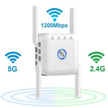 신호 부스터 증폭장치 5Ghz 와이파이 리피터 무선 익스텐더 1200Mbps 앰프 장거리 신호 부스터 2.4G Repite, 02 US_02 white