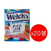 웰치스 WELCHS 믹스 후르츠 젤리 25.5g x 20개, 25g