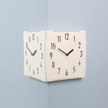 [천삼백케이] [풍경있는집] 코너시계 내츄럴-대 (Coner Big Natural), 단품