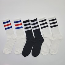 소녀와엄마사이 두꺼운 크루삭스 여자 남자 스포츠 양말, 화이트