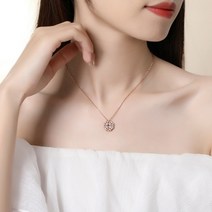 네잎클로버목걸이 하트 펜던트목걸이 S925실버 20대여자생일선물