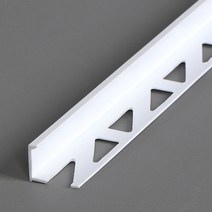 타일마감재 PVC백색 L형 12mm(길이1.1M), 길이1.1M