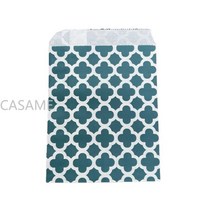 고급선물상자 25Pcs 18x13cm 크래프트 종이 비스킷 캔디 가방 포장 주머니 생일 파티 장식 디저트 바 스낵 쿠키 기프트박스 포장박스, [01] 13x18cm, 38 navy flower