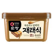 청정원순창 개운하고 담백한 재래식 생된장, 4개, 2kg