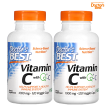 닥터스베스트 Q-C 함유 비타민C 1000mg 베지캡슐 120정 360정, 120캡슐, 2개