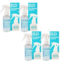 듀오 소독용 에탄올 스프레이, 4개, 150ml