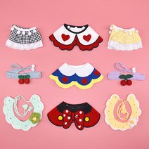 크림펫 강아지 케이프 고양이 넥카라 스카프 50종 반다나 빕, 3-6. 체리 초커_ L_ 핑크, 1개
