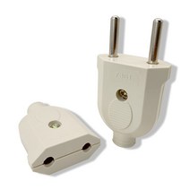 호환 european korea 플러그 어댑터 소켓 어댑터 2 핀 ac 전기 커넥터 male female wire rewireable extension cord, 나는 플러그, 남성 여성