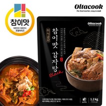 참이맛 감자탕 블랙(실온) 1.2kg 올타쿡, 20팩