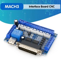 MACH3 인터페이스 보드 CNC 5 축 옵토 커플러 어댑터 스테퍼 모터 드라이버 + USB 케이블|Integrated Circuits|, 1개, 단일