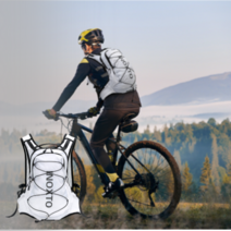 소형 자전거백팩 등산 운동 초경량 트레일러닝조끼 백패킹배낭 12리터, 화이트