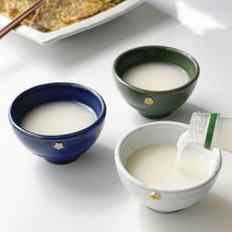 단고재 해나온 막걸리잔 디저트볼 후식잔 후식볼 꽃술잔 도자기술잔 컬러술잔 국내산, 그린, 1개