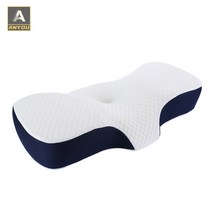 ANYOU 경추베개 목이편한 메모리폼 거북목 일자 목디스크 수면 숙면 꿀잠 기능성, 흰색