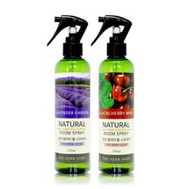 [더허브] 천연 홈닥터 룸 스프레이 250ml 6종향, 리프레싱레몬
