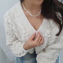 담수진주 골드체인 레이어드 목걸이