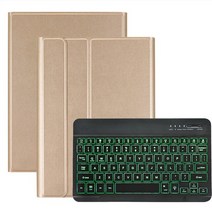 블루투스 키보드 갤럭시 탭 S7 11 인치 태블릿 SM-T870 블루투스 키보드와 SM-T875 커버에 대한 무선 키보드 스탠드 가죽 케이스, 07 Light keyboard case