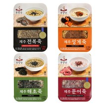 제주 부향순죽 전복 문어 해초 성게 4종 3-4인분, 문어죽 300g (3-4인분) 4팩