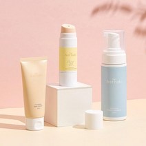 [어네이브] 카밍 선 케어 세트 (선크림 + 선쿠션스틱 + 폼클렌저)/아기선크림/아기선스틱/유아선크림/썬스틱/약산성폼클렌징