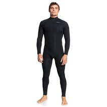 Quiksilver 남자 남성용 3/2 세션 백 지퍼 잠수복 - 타임 S, Black 223