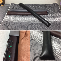 침실틈새쿠션 침대 옆 사이드 틈새막이 틈 쿠션 방석, 블랙