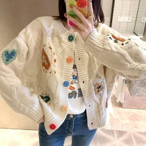대박난박양 하트 큐티 니트 가디건