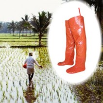 갯벌 농부 물 논 모내기 롱장화 허벅지 낚시 작업 안전 긴신발, 280mm