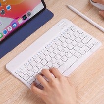 예쁜키보드 휴대용블루투스키보드 파스텔 슬림, 10인치, 민트