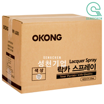 오공 락카 (420ml), 1BOX(=20EA), 유광, 투명(343), 420ml, 1개