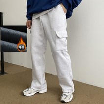 몽키 3color M-3XL 도톰 기모 트레이닝 밴딩 카고 와이드팬츠