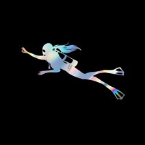 자동차 포인트 지켜보는눈 튜닝스티커(S), 레드