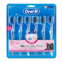 닐스샵_ 오리지널칫솔 고급수입칫솔 일본치과칫솔 치솔세트 치아칫솔 부드러운모칫솔, 닐스샵_ 오랄비 고탄력 초극세모 블랙티 칫솔 6개입, -이상품선택-