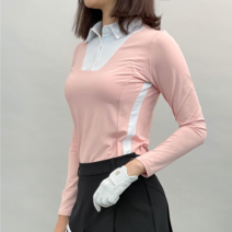 [빈야드나인] 여성골프웨어 레이어드 티셔츠 슬림라인 이너 기능성 데일리 필드 공장 도매