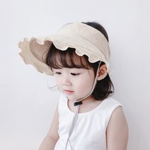 앙상블 아동 린넨 돌돌이 썬캡 모자
