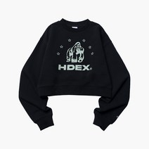 HDEX 빅 스타 크롭 맨투맨 3 color