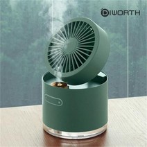 [마마베리]디월스 험피팬 D22 탁상용 미스트 선풍기 가습기 무드등 냉풍기 써큘레이터, 화이트