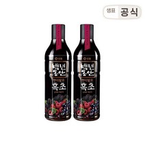 샘표 백년동안 흑초 산머루복분자 900ml 2병