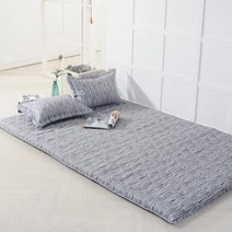 사계절 누빔 요매트 요커버 요토퍼 (1인용 2인용 3인용), 더블(요커버+요솜)/블루