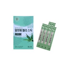 콜라겐이 들어있는 유기농 알로에 젤리 스틱 15포 알로에젤, 20g