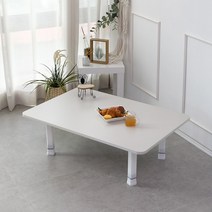 동서가구 켈리모 좌식 4단 높이조절 접이식 거실 소파 테이블 900 DF922760, 솔트라이트그레이