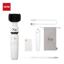 ZHIYUN 부드러운 XS Selfie 스틱 전화 짐벌 핸드 헬드 안정기 스마트 모바일 Gimble 스마트 폰 아이폰 화웨이 Xiaomi 삼성|소형 짐벌|, 1개, CHINA, White