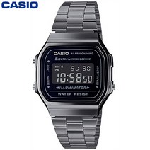 카시오 빈티지 A168WGG-1B 남여공용 전자 메탈시계