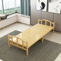 편리한 접이식 야외 옥상 베란다 테라스 대나무 침대 평상 마루 나무 평상, 가로 80x197cm 세로