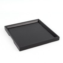 우드 손잡이 트레이l 원목쟁반 나무쟁반 검정쟁반, 단일