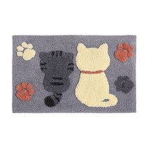 커플 고양이 귀여운 발매트 욕실 카페트 러그 오리가족
