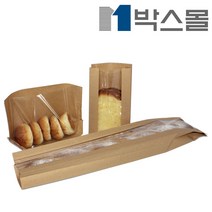 박스몰 크라프트 창봉투 빵봉투 식품포장용, 1개, 스탠드-(1746) 33x28x12 / 100장