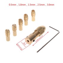 7pcs/set 2/2.35/4.05/5.05mm 전기 모터 샤프트 미니 척 픽스처 클램프 0.5-3., 2.35mm